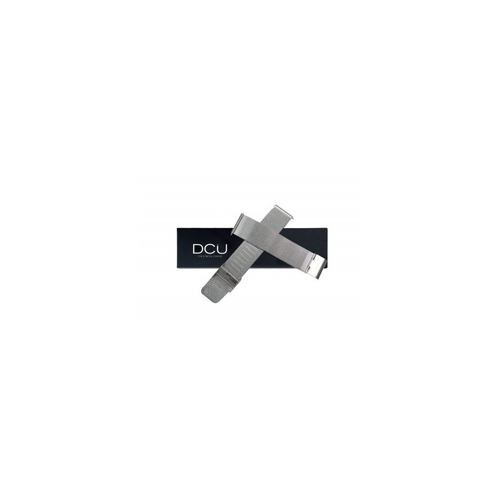 BRACELETE DE METAL CINZA PRATA 19mm DCU