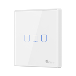 INTERRUPTOR PAREDE TATIL TRIPLO SONOFF T2EU3C-RF