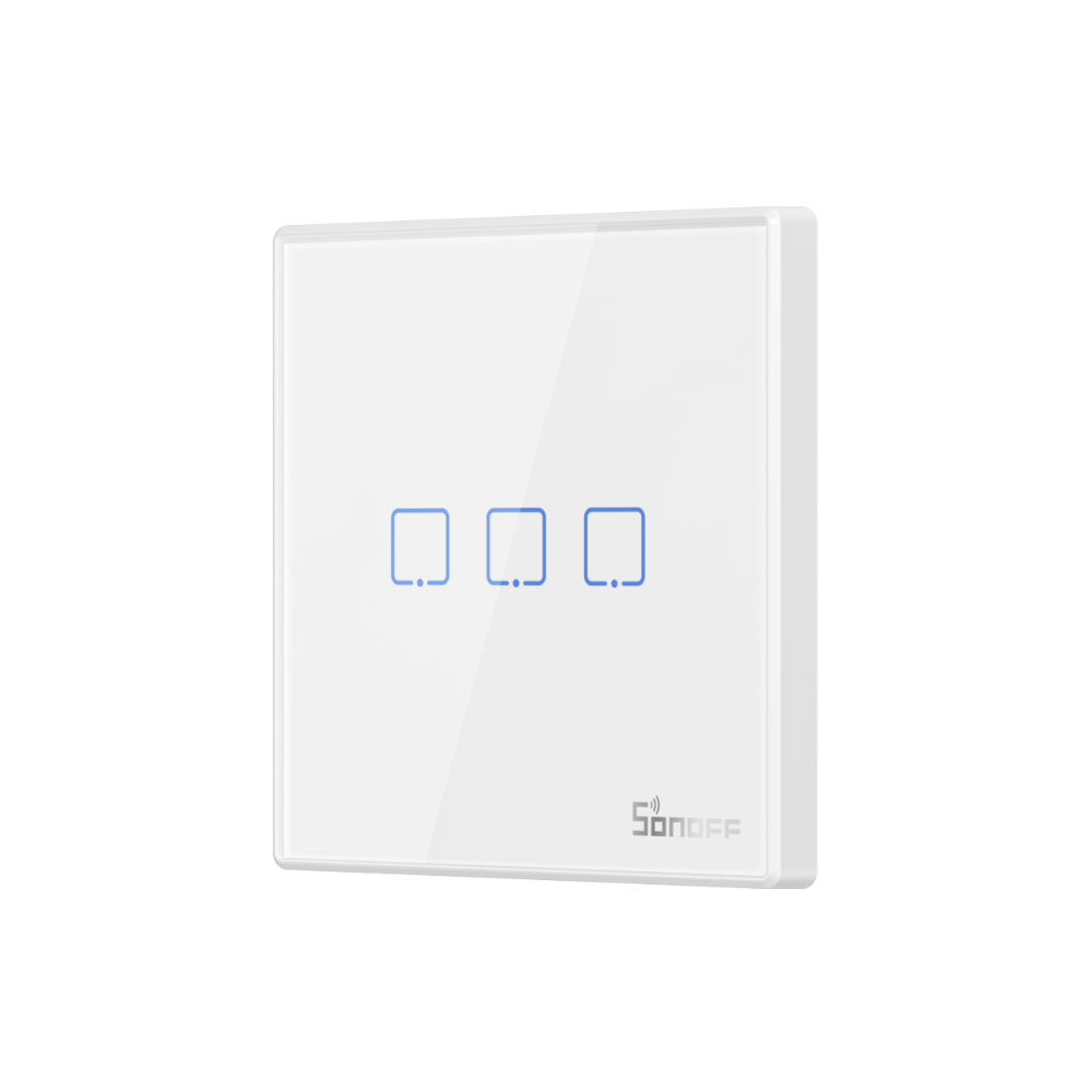INTERRUPTOR PAREDE TATIL TRIPLO SONOFF T2EU3C-RF