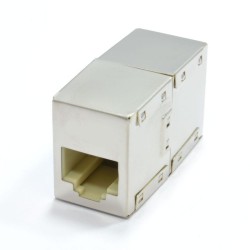 ADAPTADOR RJ45 FEMEA / FEMEA 8C METALICA