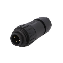 FICHA CIRCULAR MACHO 4 PINOS AMPHENOL