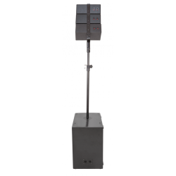 SISTEMA LINE ARRAY ATIVO 6 COLUNAS 4" 2X SUB 12" 800W