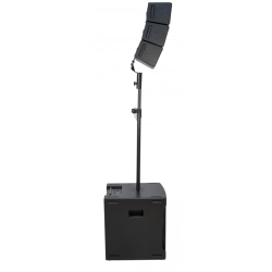 SISTEMA LINE ARRAY ATIVO 6 COLUNAS 4" 2X SUB 12" 800W