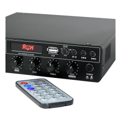 NEXT AUDIOCOM MX120 AMPLIFICADOR LINHA 120W MIC USB/BT