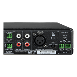 NEXT AUDIOCOM MX120 AMPLIFICADOR LINHA 120W MIC USB/BT