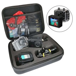 CAMERA DESPORTO FULL HD COM MALA E ACESSORIOS