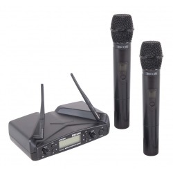 EIKON WM700DM SISTEMA MICRO S/ FIOS DUPLO MÃO MULTIFREQUENCIAS PLL UHF