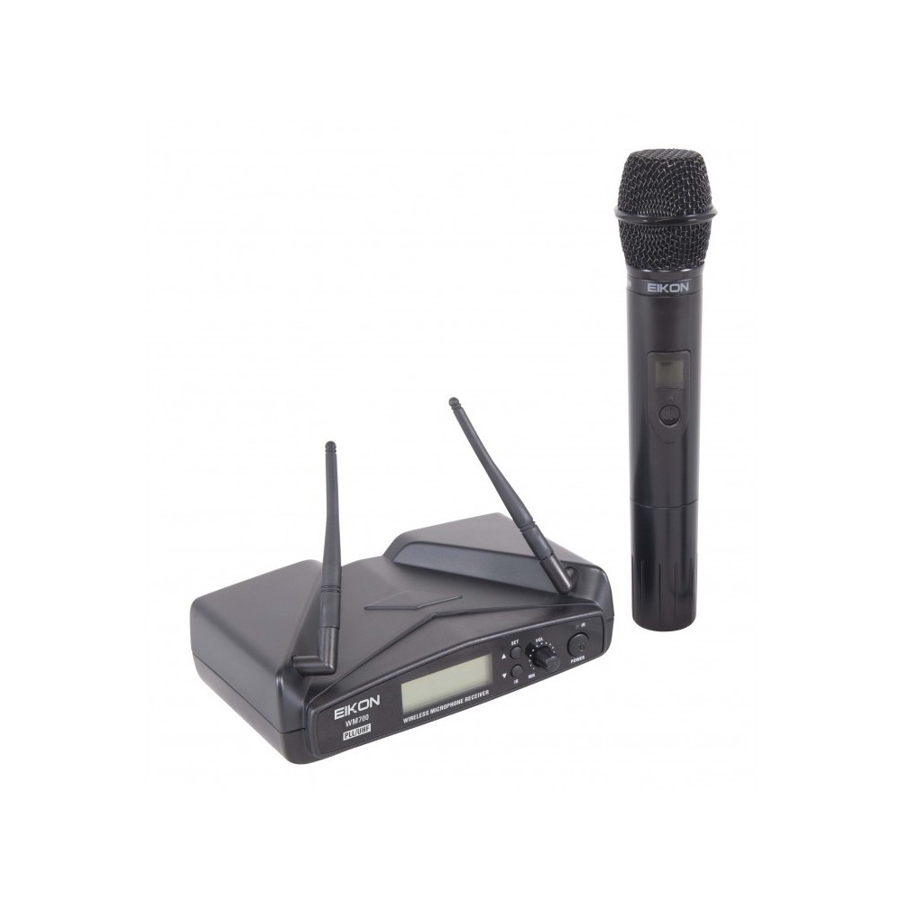 EIKON WM700M SISTEMA MICRO S/ FIOS MÃO MULTIFREQUENCIAS PLL UHF