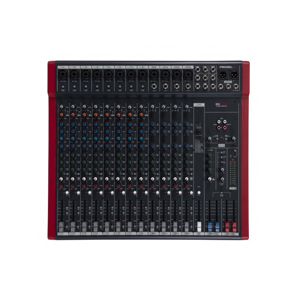 PROEL MQ16USB MESA MISTURA 12 CANAIS +4ST