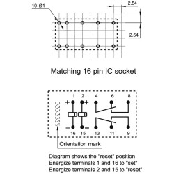 RELE ELECTROMAGNETICO DPDT 1 CIRC. 5V 3A