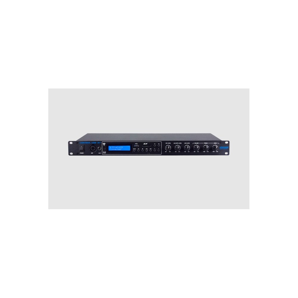 MISTURADOR/ REPRODUTOR 1U RACK 19" C/ USB + BT NEWHANK