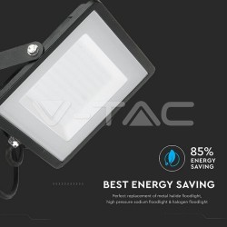 PROJECTOR SLIM SMD 100W 100-240V PRETO BRANCO QUENTE SAMSUNG