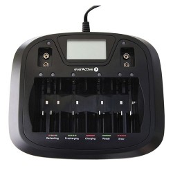 CARREGADOR ATE 6 PILHAS AA / AAA / C/ D / 9V EVERACTIVE NC-900U