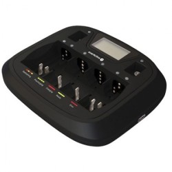 CARREGADOR ATE 6 PILHAS AA / AAA / C/ D / 9V EVERACTIVE NC-900U