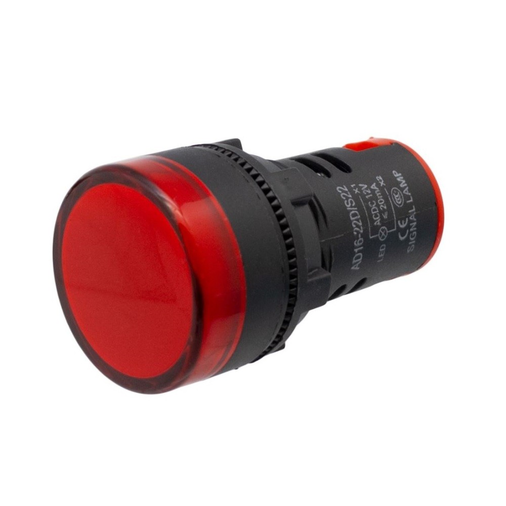 PILOTO REDONDO VERMELHO  220V 22mm