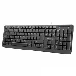 TECLADO SLIM ERGONOMICO COM FIOS