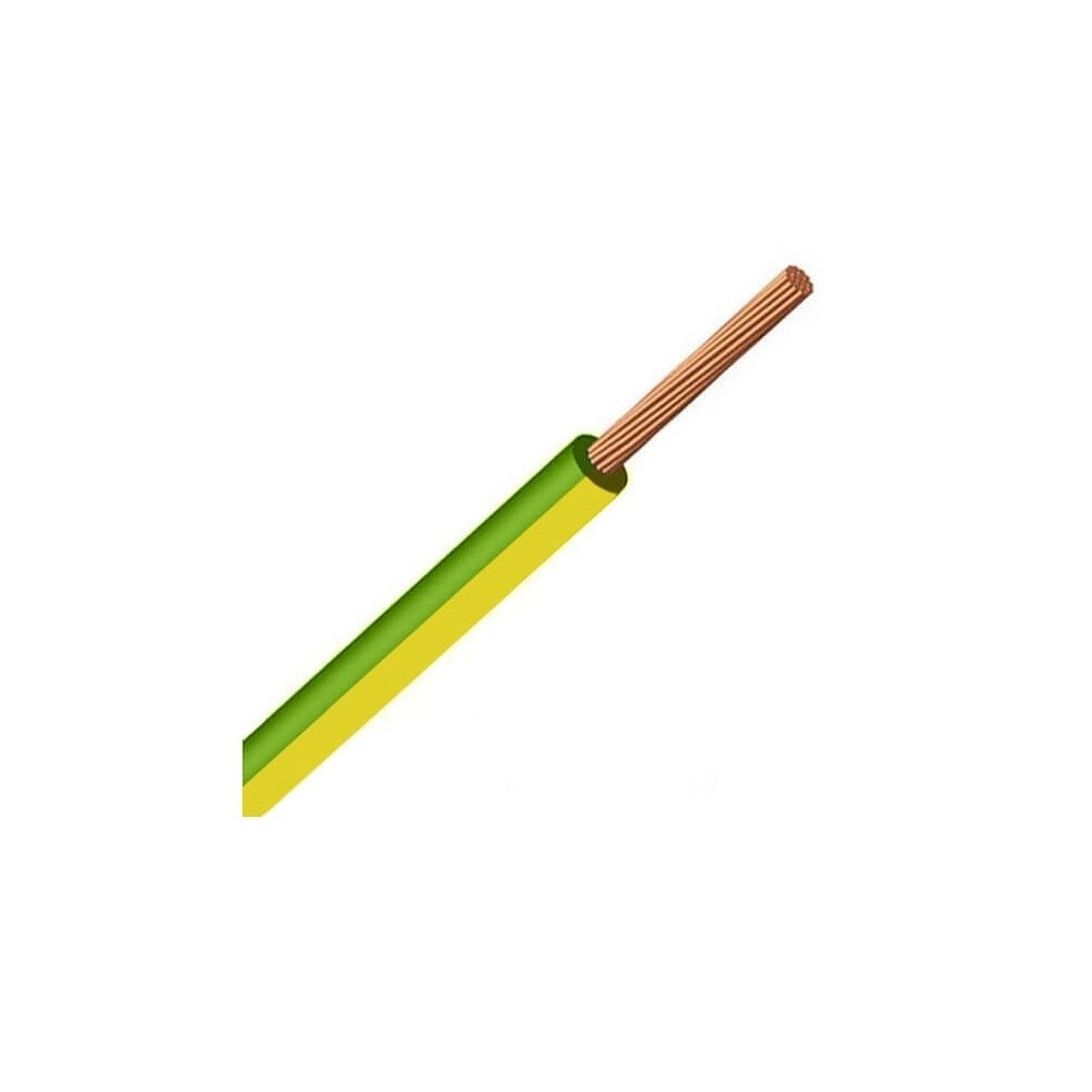 CABO MULTIFILAR 1.5MM VERDE E AMARELO (METRO)