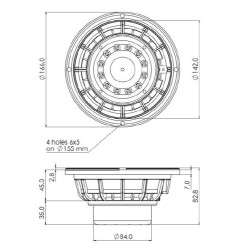 ALTIFALANTE 6" SICA 6 N 2,5 PL 600W 16Ohm