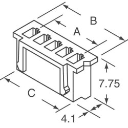 FICHA FEMEA JST 5 PIN XH RASTER 2.5mm PARA BXH001
