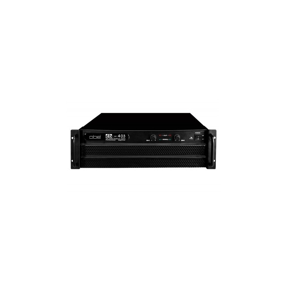 OBEI DB-403 AMPLIFICADOR 3U RACK 2X1200w @4Ohm 1X2400W @8Ohm