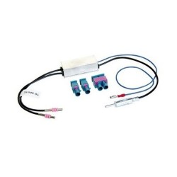 ADAPTADOR ANTENA AUTO RADIO 2X FAKRA PARA 1 ISO MACHO