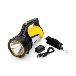 LANTERNA LED COM FLASH LATERAL E POWERBANK