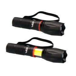 LANTERNA EXTENSIVEL LED FRONTAL E LATERAL COM ZOOM