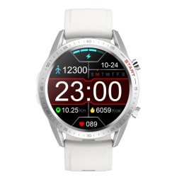 SMARTWATCH ELEGANCE BRANCO + PRETO DCU