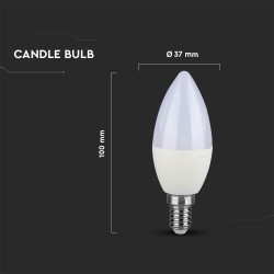 LAMPADA LED 5.5W E14 6400K