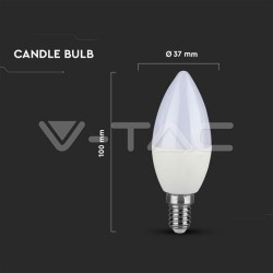 LAMPADA LED 4.5W E14 6400K