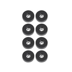 KIT 8 PES BORRACHA REDONDOS 38X10mm PARA M8