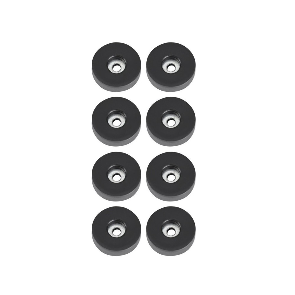 KIT 8 PES BORRACHA REDONDOS 38X10mm PARA M8