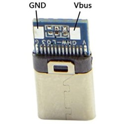 MODULO FICHA USB-C 3.1 MACHO