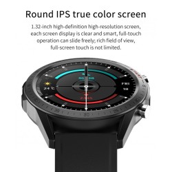 SMARTWATCH ELEGANCE PRETO + PELE CASTANHO DCU