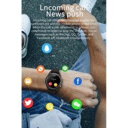 SMARTWATCH ELEGANCE PRETO + PELE CASTANHO DCU