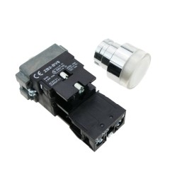 BOTAO PRESSÃO PAINEL 22mm 10A COM LED 220V