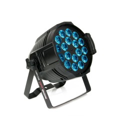 PAR 64 LED STUDIO 18X12W RGBWA+PURP 8/10CH DMX