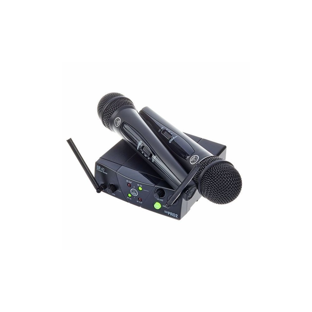 AKG WMS40 MINI DUAL VOCAL SISTEMA WIRELESS