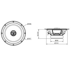 FOCAL AUDITOR ACX-165 COLUNAS AUTO 2 VIAS