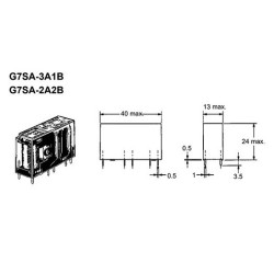 RELE ELETROMAGNETICO 24VDC 6A