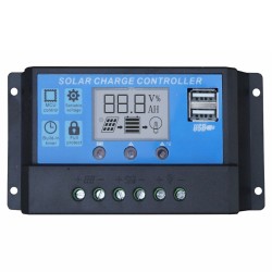 REGULADOR PAINEL FOTOVOLTAICO 50A 12/24V 2XUSB
