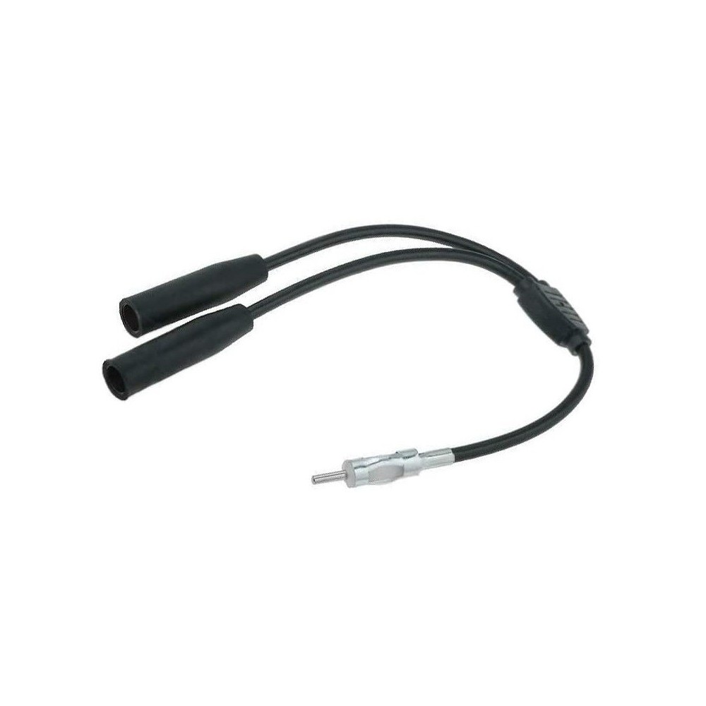 ADAPTADOR DE ANTENA DIN MACHO PARA 2 DIN FEMEA COM CABO