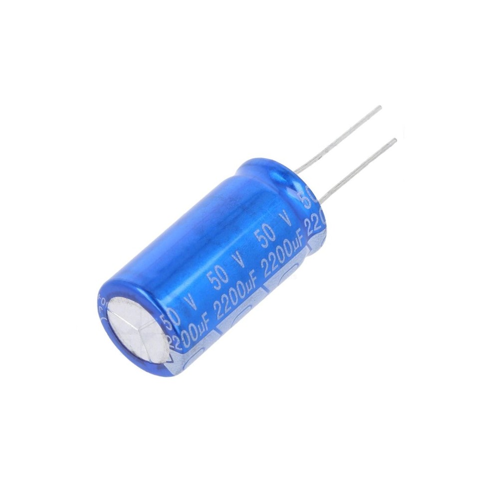 CONDENSADOR ELETROLITICO 2200uF 50V VERT