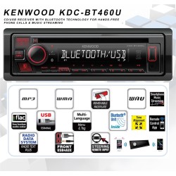 KENWOOD KDC-BT460U AUTO RADIO CD USB BLUETOOTH