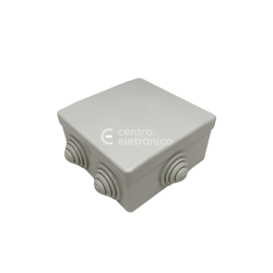 CAIXA DERIVAÇÃO ESTANQUE IP44 80X80X30mm CINZA