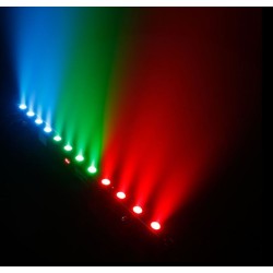 BARRA LEDS RGB 12X3W COM COMANDO CAMEO