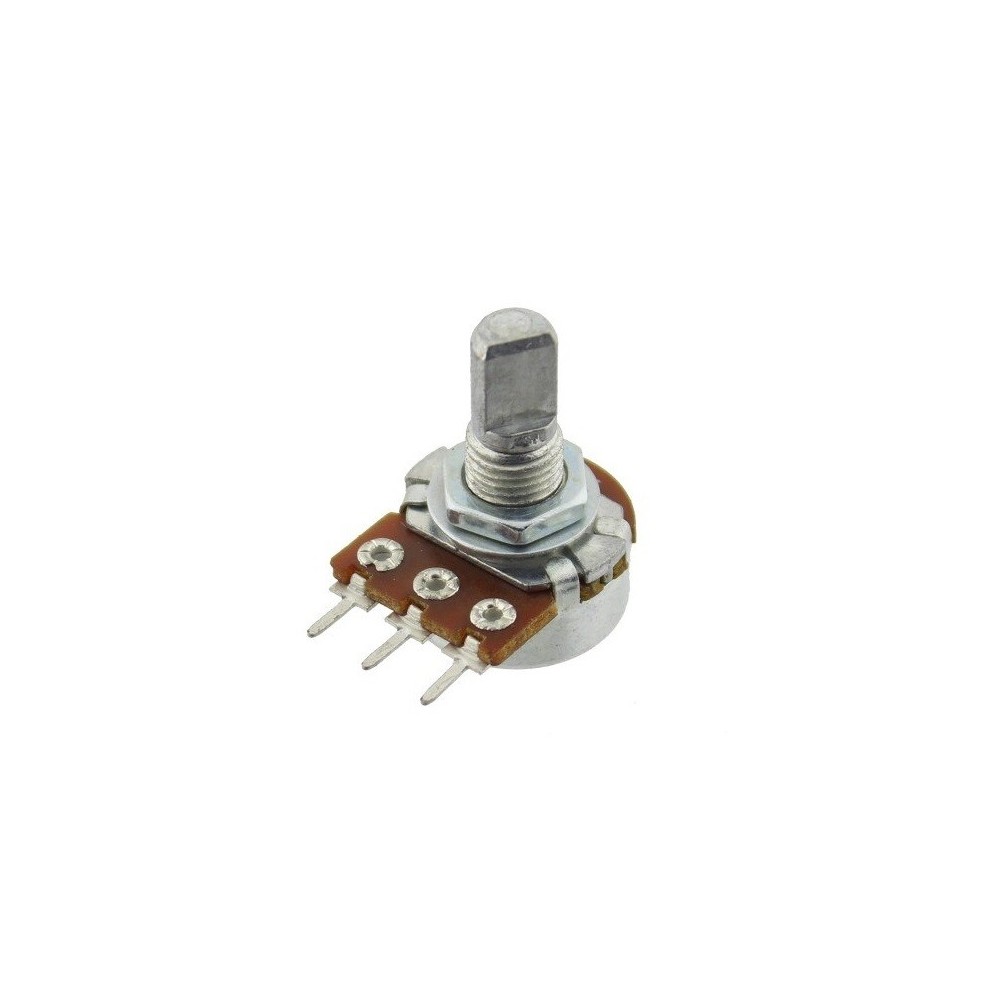 POTENCIOMETRO METAL AXIAL VOLTA UNICA 500K