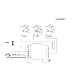 CONTADOR CORRENTE  WI-FI SHELLY 3EM COM 3 NUCLEOS