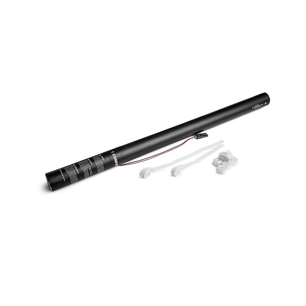 CANHAO ELETRICO 80CM SERPENTINAS STREAMERS BRANCOS