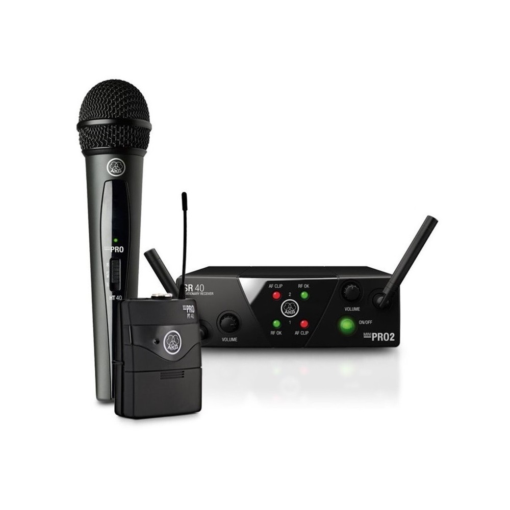 AKG WMS40 MINI DUAL VOCAL+INSTRUMENTAL SISTEMA WIRELESS